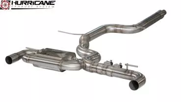Hurricane Exhaust 3.5" ECE Klappenanlage für VW Golf GTI 7.5 Performance OPF V2